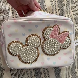 Stoney clover pastel mickey and Minnie large pouch